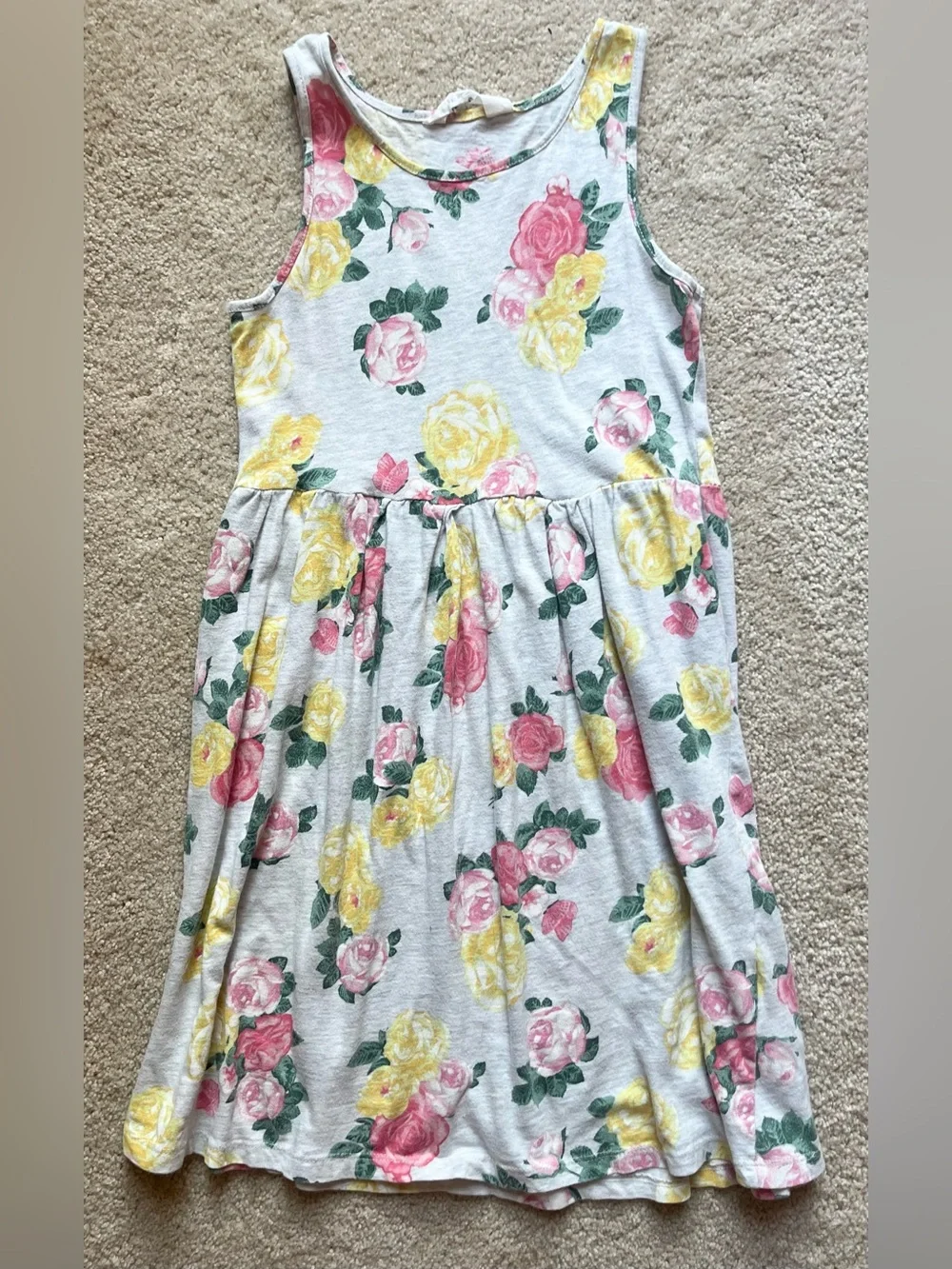 H&M Girls' Tropical Floral & Multicolor Sleeveless Dress Set